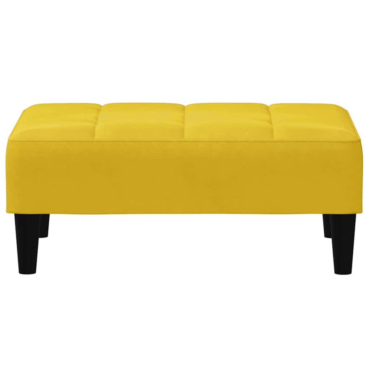 vidaXL Σκαμπό/Υποπόδιο Κίτρινο 77x55x31 εκ. Βελούδινο
