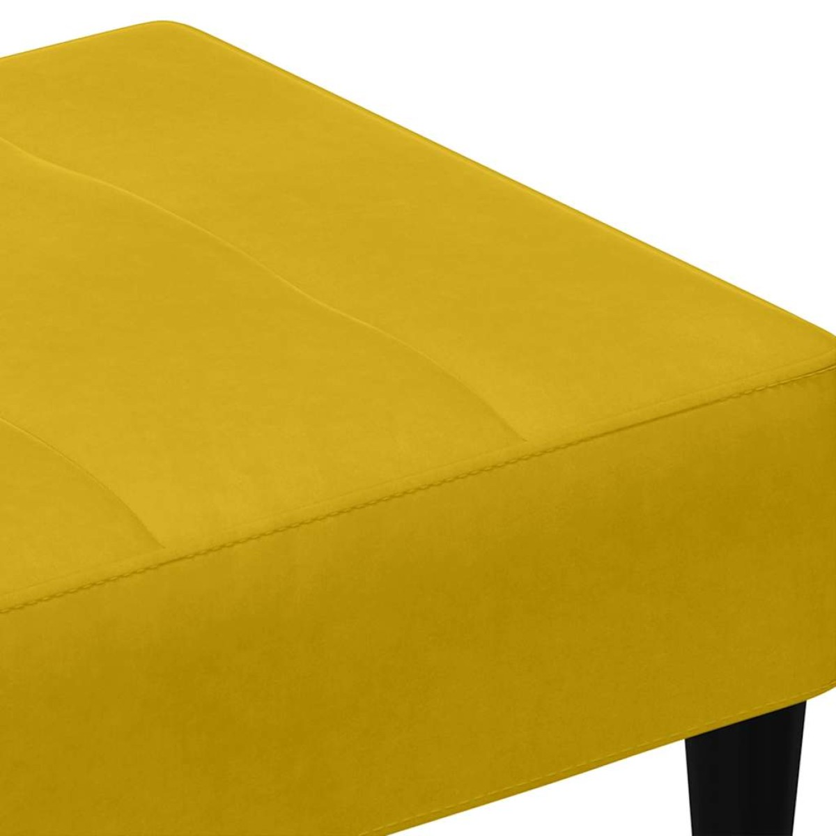 vidaXL Σκαμπό/Υποπόδιο Κίτρινο 77x55x31 εκ. Βελούδινο