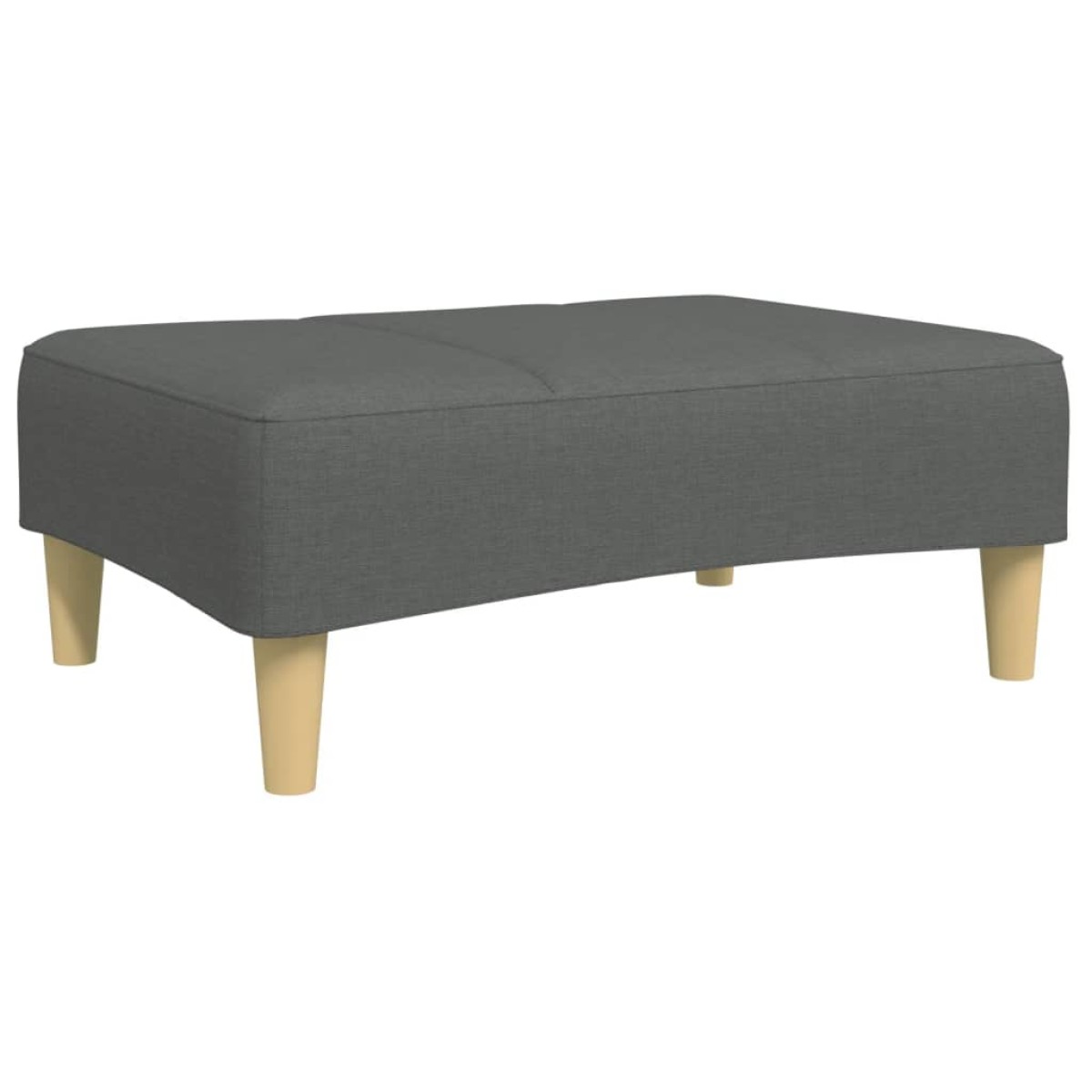 vidaXL Υποπόδιο Σκούρο Γκρι 77x55x31 εκ. Υφασμάτινο