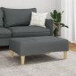 vidaXL Υποπόδιο Σκούρο Γκρι 77x55x31 εκ. Υφασμάτινο