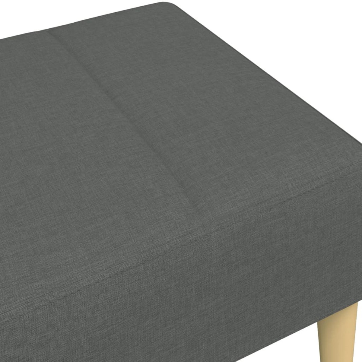 vidaXL Υποπόδιο Σκούρο Γκρι 77x55x31 εκ. Υφασμάτινο