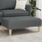 vidaXL Υποπόδιο Σκούρο Γκρι 77x55x31 εκ. Υφασμάτινο