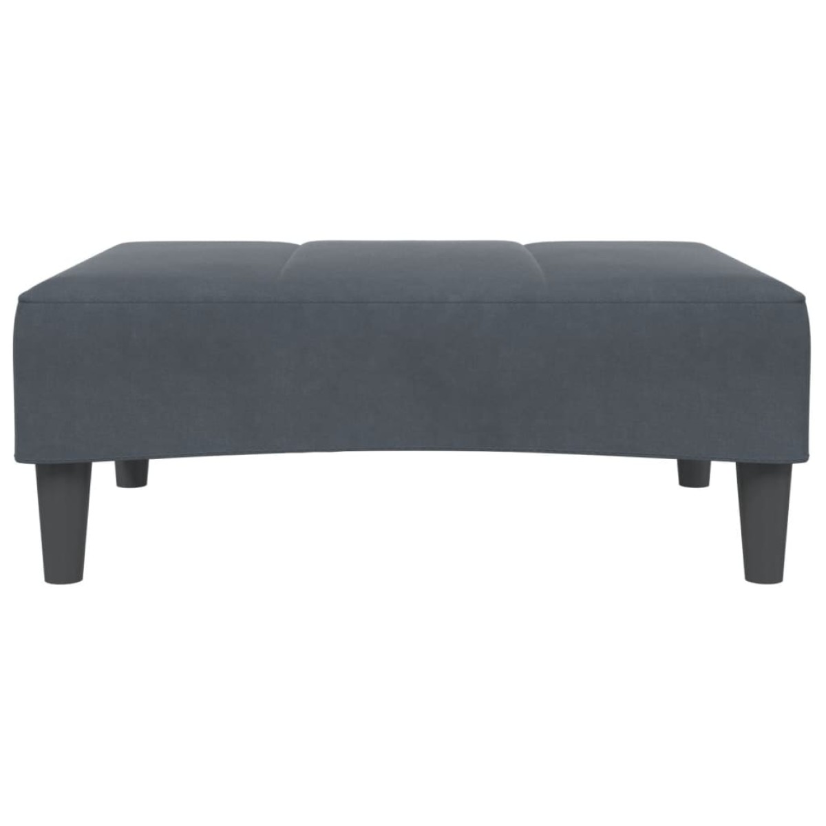 vidaXL Υποπόδιο Σκούρο Γκρι 77x55x31 εκ. Βελούδινο