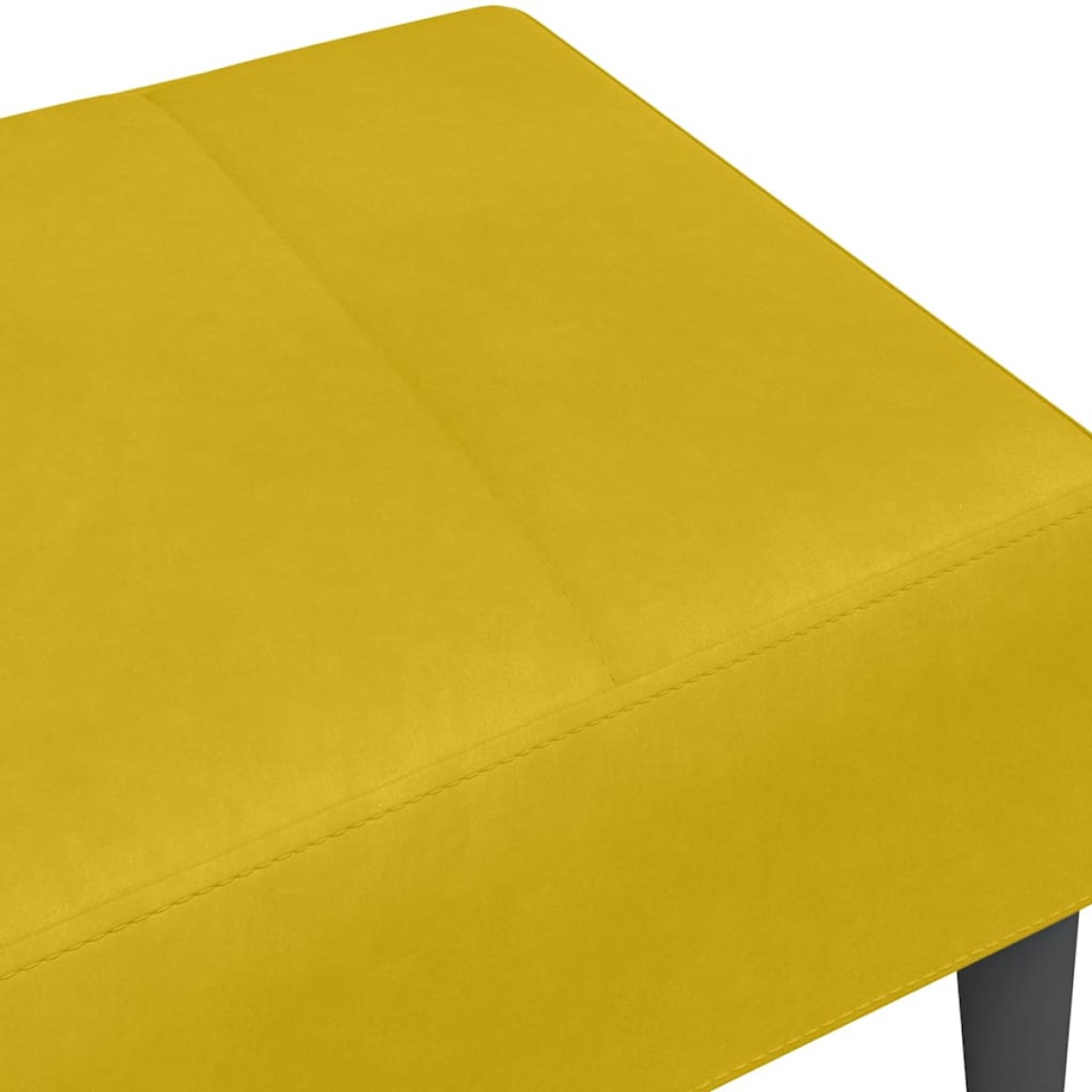 vidaXL Σκαμπό/Υποπόδιο Κίτρινο 77x55x31 εκ. Βελούδινο