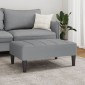 vidaXL Υποπόδιο Ανοιχτό Γκρι 77x55x31 εκ. Υφασμάτινο