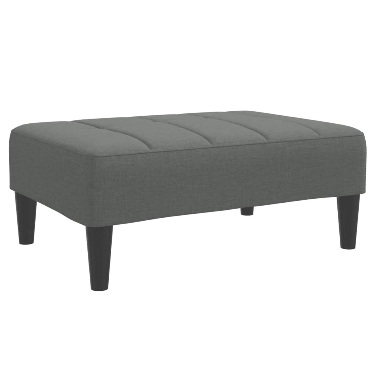 vidaXL Υποπόδιο Σκούρο Γκρι 77x55x31 εκ. Υφασμάτινο