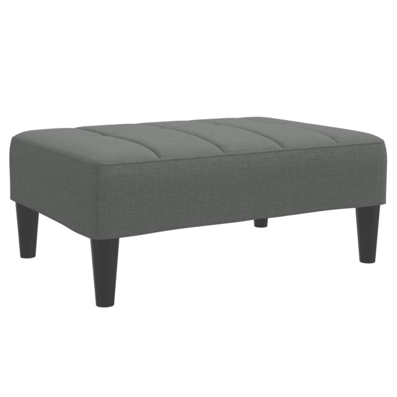 vidaXL Υποπόδιο Σκούρο Γκρι 77x55x31 εκ. Υφασμάτινο