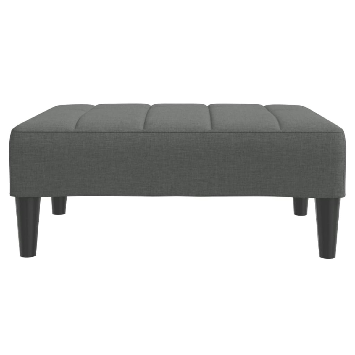 vidaXL Υποπόδιο Σκούρο Γκρι 77x55x31 εκ. Υφασμάτινο