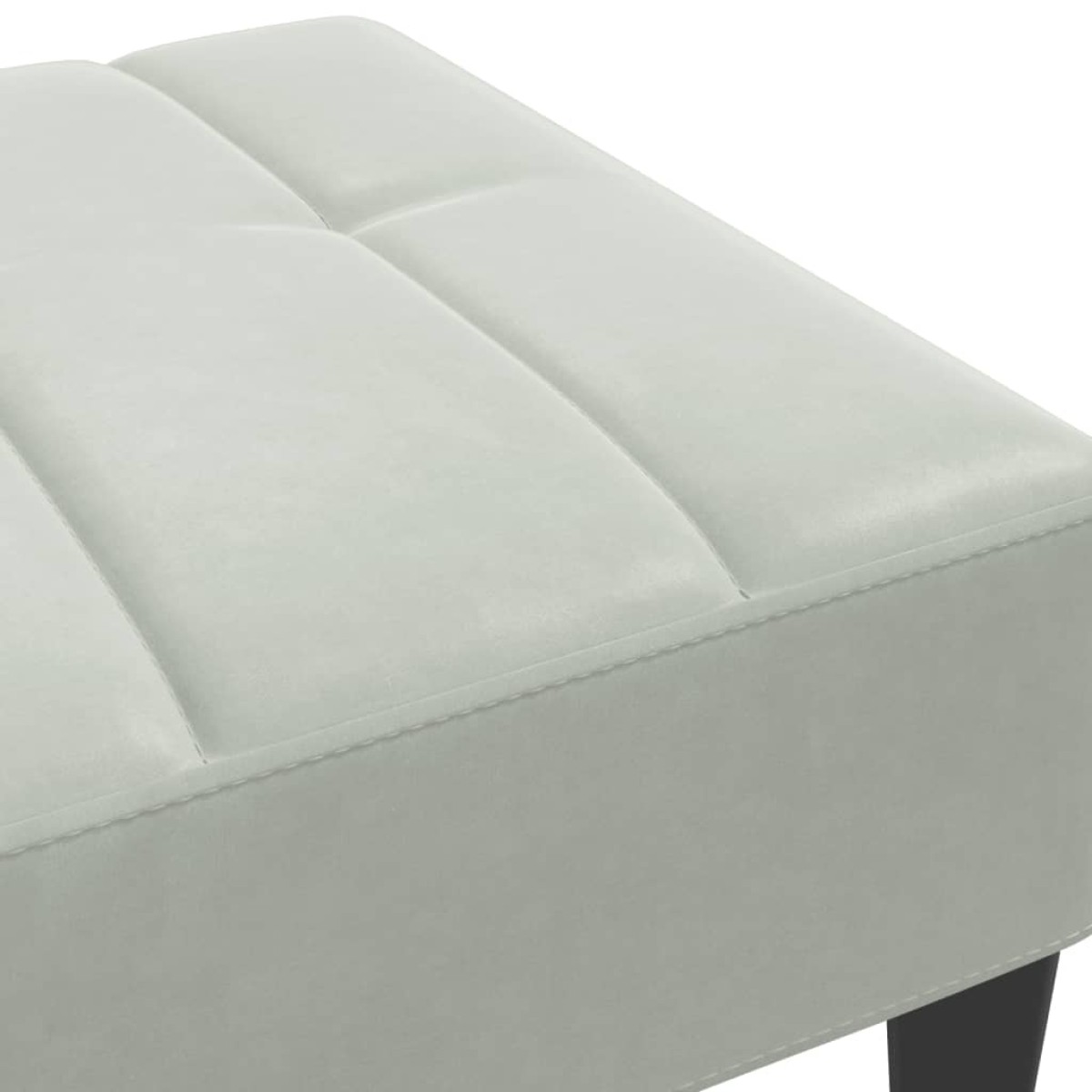 vidaXL Υποπόδιο Ανοιχτό Γκρι 77x55x31 εκ. Βελούδινο