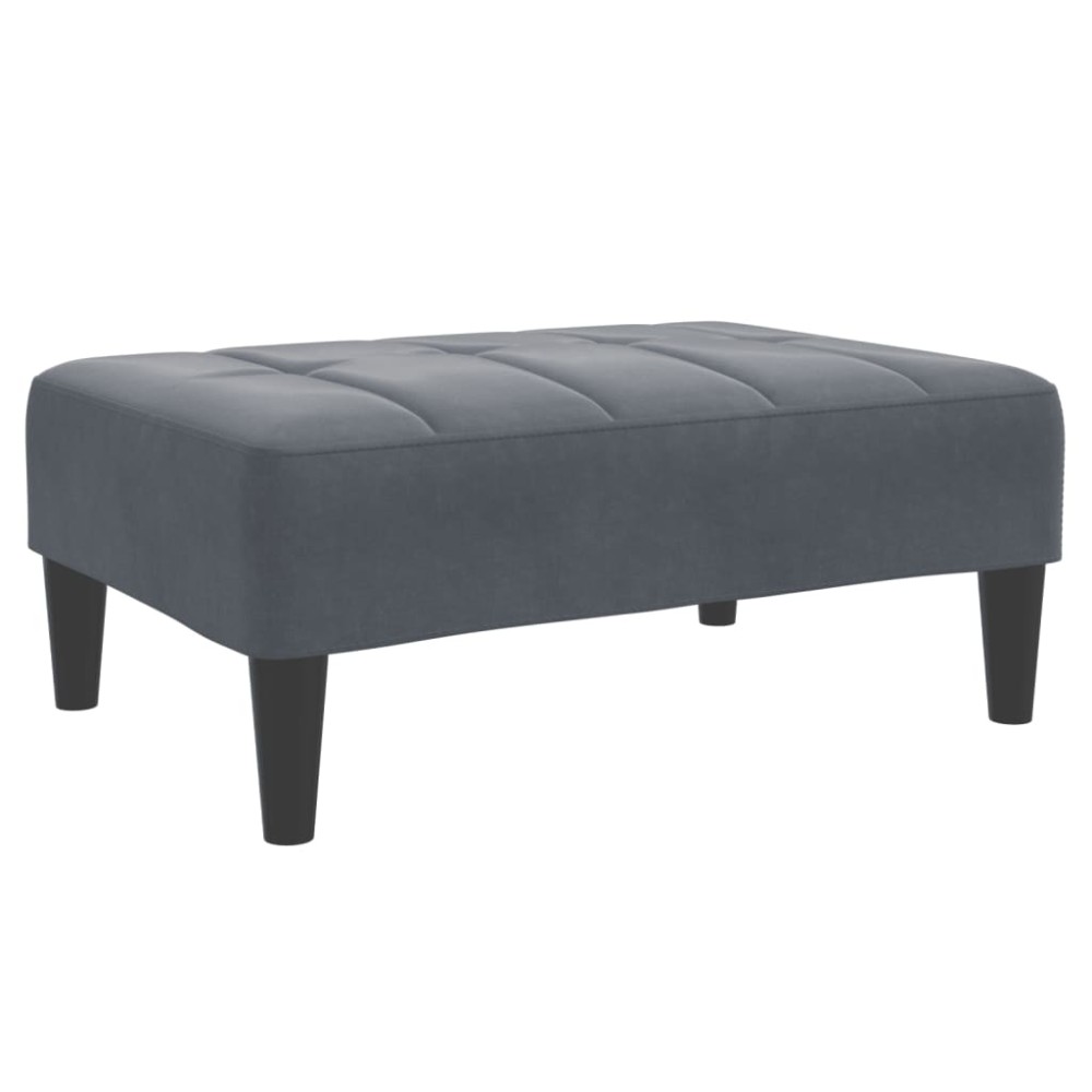 vidaXL Υποπόδιο Σκούρο Γκρι 77x55x31 εκ. Βελούδινο