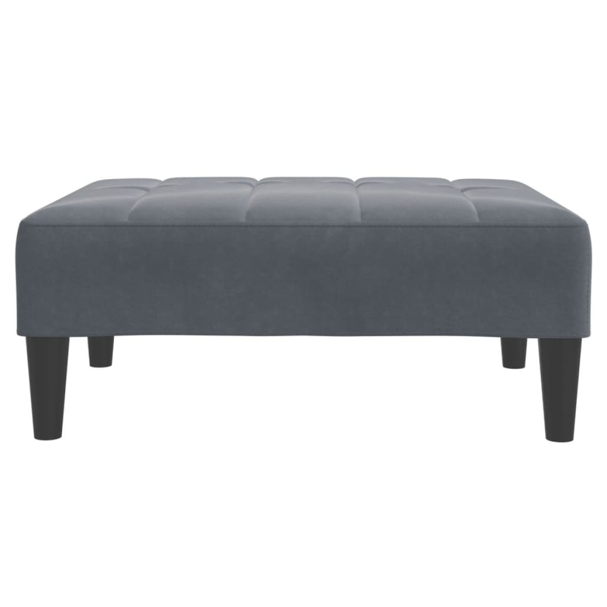 vidaXL Υποπόδιο Σκούρο Γκρι 77x55x31 εκ. Βελούδινο