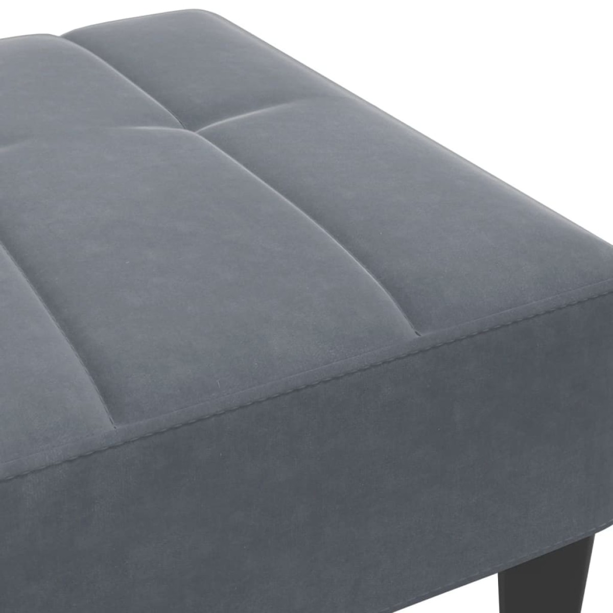 vidaXL Υποπόδιο Σκούρο Γκρι 77x55x31 εκ. Βελούδινο