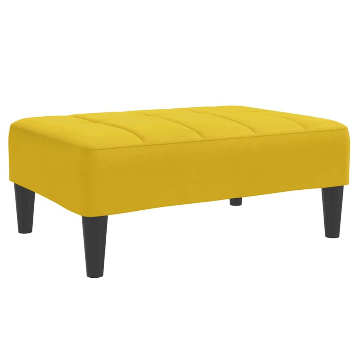 vidaXL Σκαμπό/Υποπόδιο Κίτρινο 77x55x31 εκ. Βελούδινο