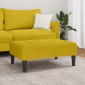 vidaXL Σκαμπό/Υποπόδιο Κίτρινο 77x55x31 εκ. Βελούδινο