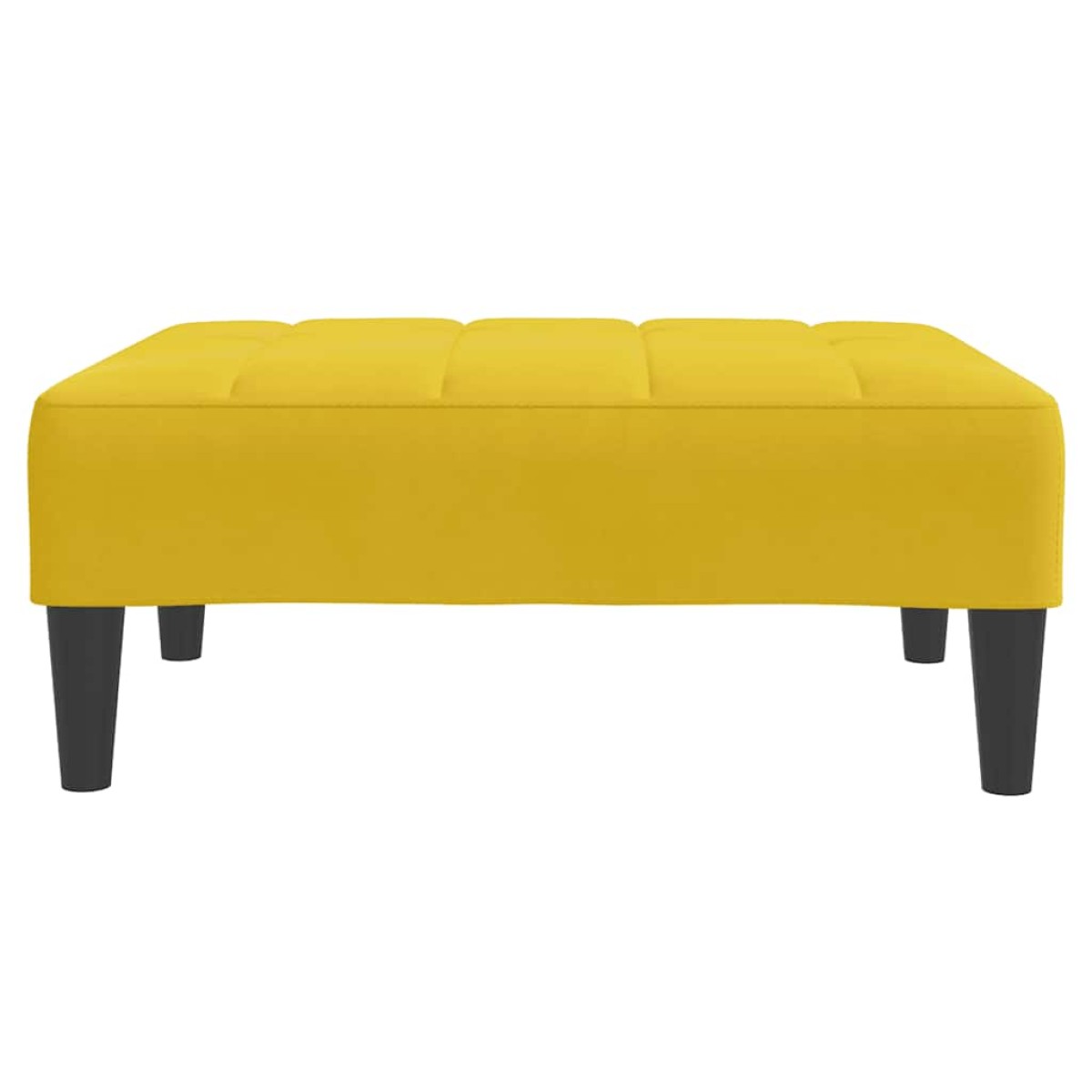 vidaXL Σκαμπό/Υποπόδιο Κίτρινο 77x55x31 εκ. Βελούδινο
