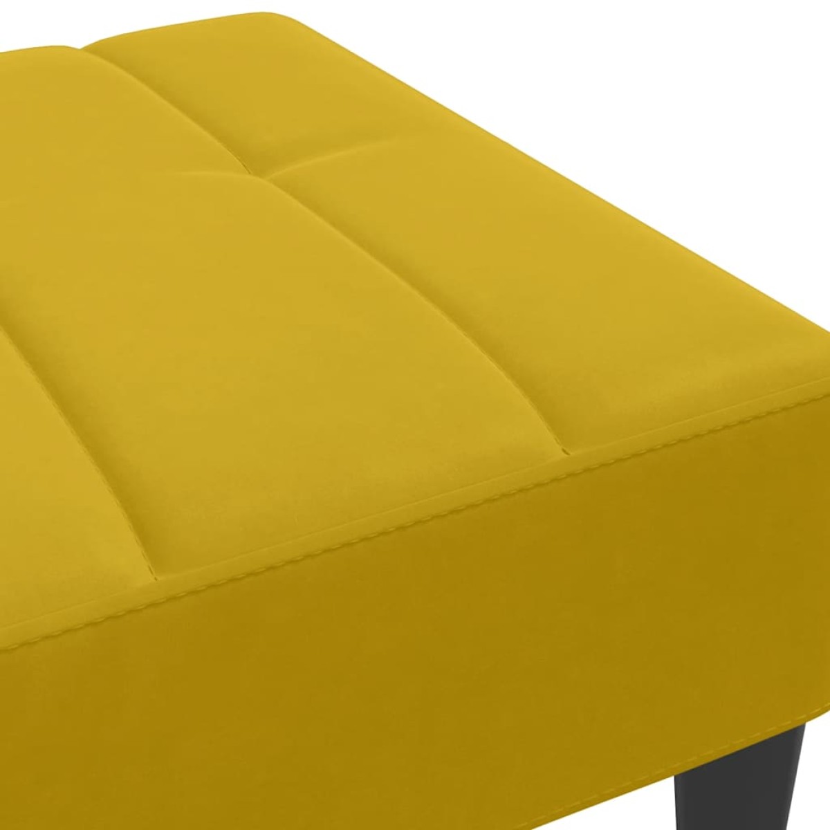 vidaXL Σκαμπό/Υποπόδιο Κίτρινο 77x55x31 εκ. Βελούδινο