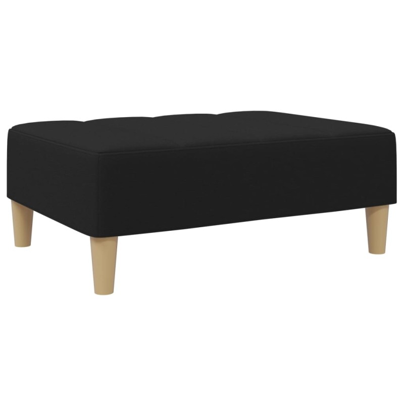 vidaXL Υποπόδιο Μαύρο 77x55x31 εκ. Υφασμάτινο