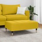 vidaXL Σκαμπό/Υποπόδιο Κίτρινο 77x55x31 εκ. Βελούδινο
