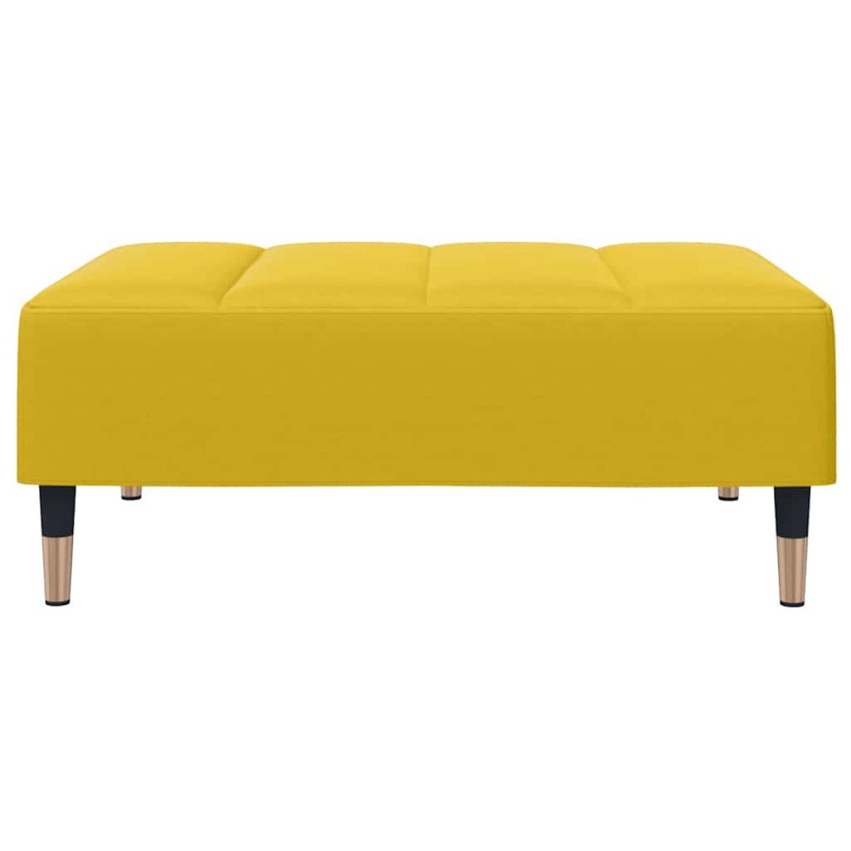 vidaXL Σκαμπό/Υποπόδιο Κίτρινο 77x55x31 εκ. Βελούδινο