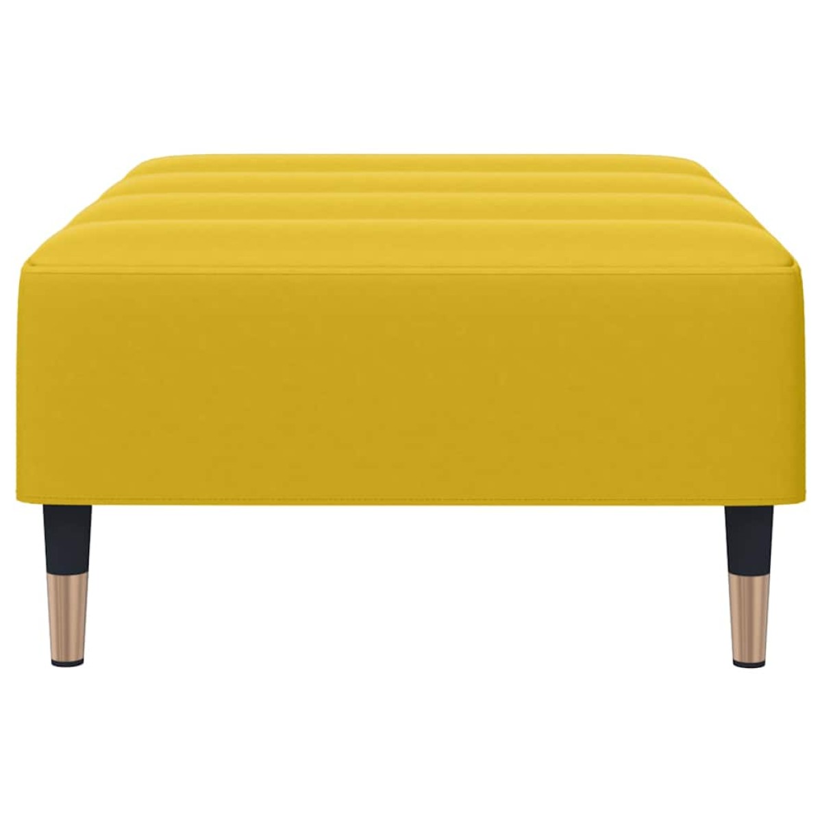 vidaXL Σκαμπό/Υποπόδιο Κίτρινο 77x55x31 εκ. Βελούδινο