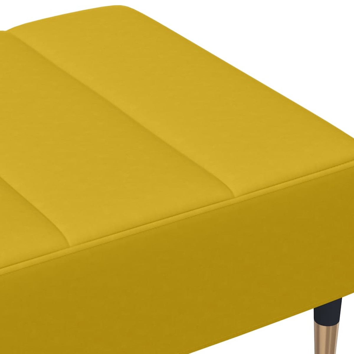 vidaXL Σκαμπό/Υποπόδιο Κίτρινο 77x55x31 εκ. Βελούδινο