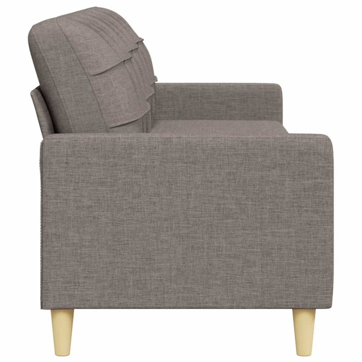 vidaXL Καναπές Τριθέσιος Taupe 180 εκ. Υφασμάτινος