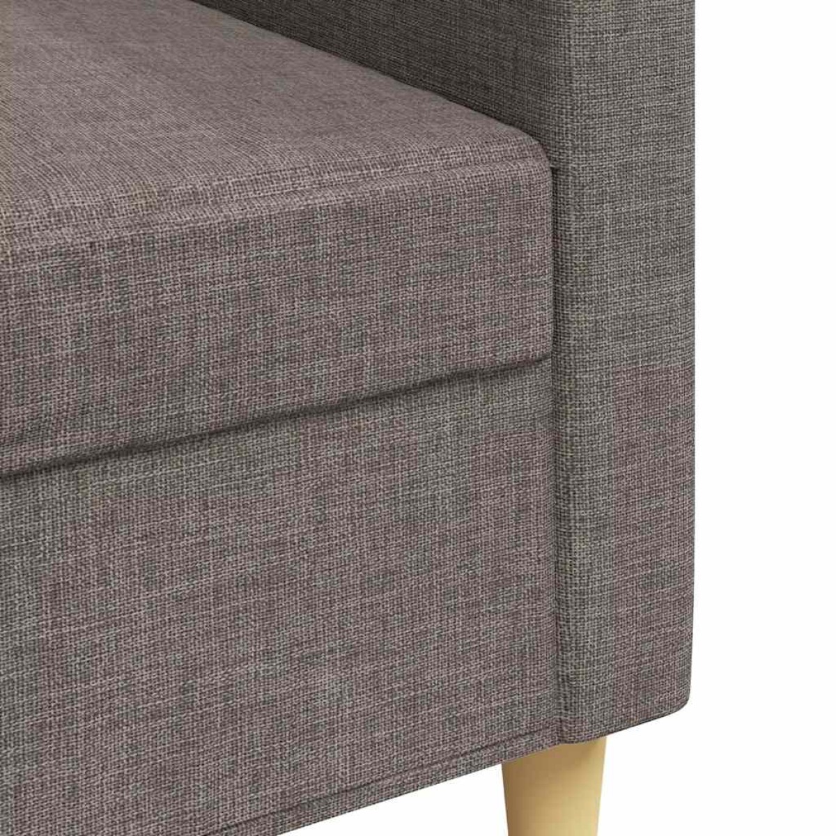 vidaXL Καναπές Τριθέσιος Taupe 180 εκ. Υφασμάτινος