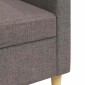 vidaXL Καναπές Τριθέσιος Taupe 180 εκ. Υφασμάτινος