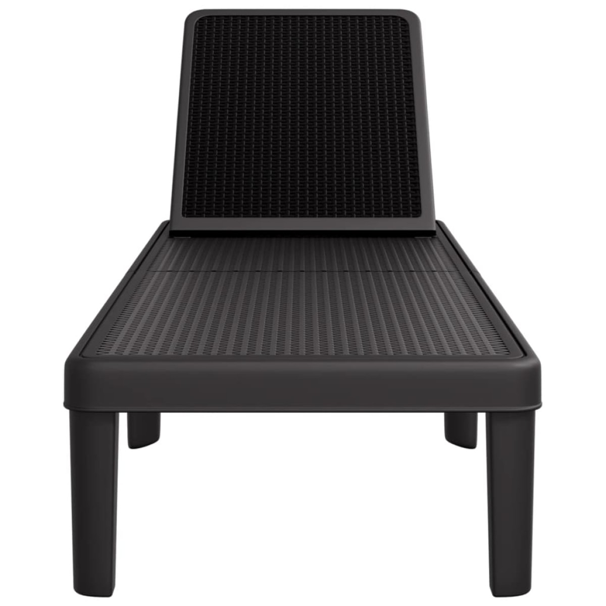vidaXL Ξαπλώστρα Ρυθμιζόμενη σε 4 Ύψη 155,5x57x28 εκ. Πολυπροπυλένιο