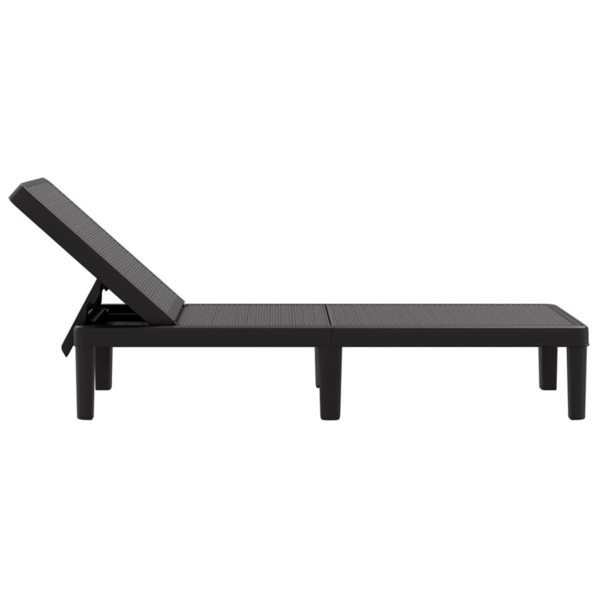 vidaXL Ξαπλώστρα Ρυθμιζόμενη σε 4 Ύψη 155,5x57x28 εκ. Πολυπροπυλένιο