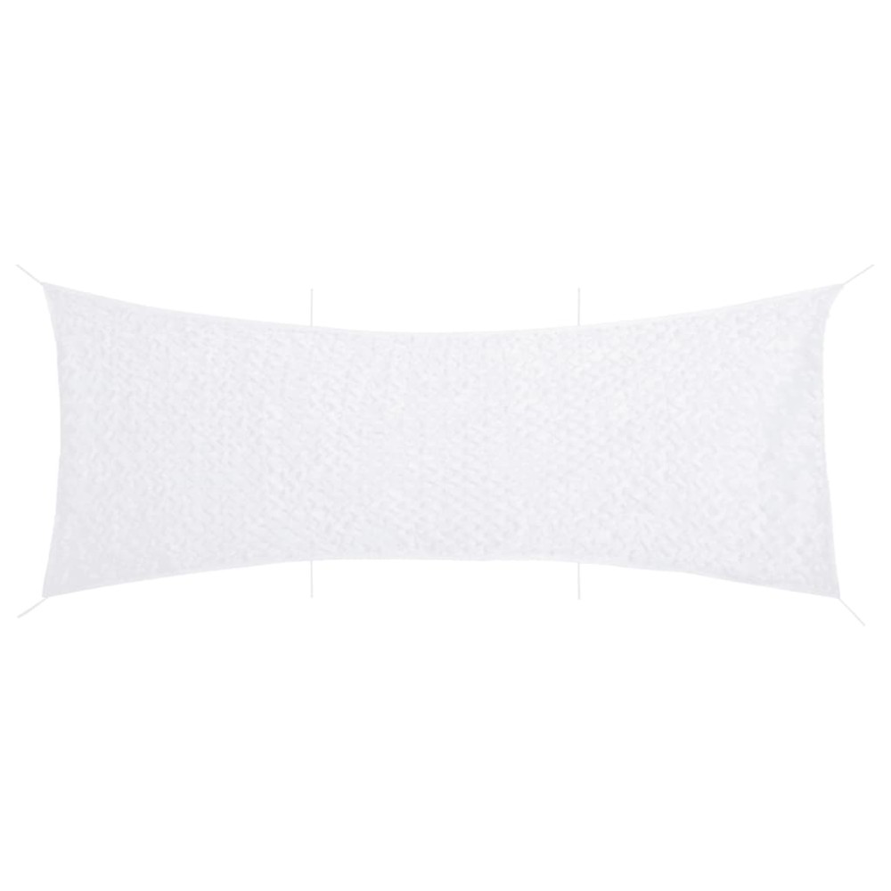 vidaXL Δίχτυ Σκίασης Παραλλαγής Λευκό 623x203 εκ. με Σάκο Αποθήκευσης