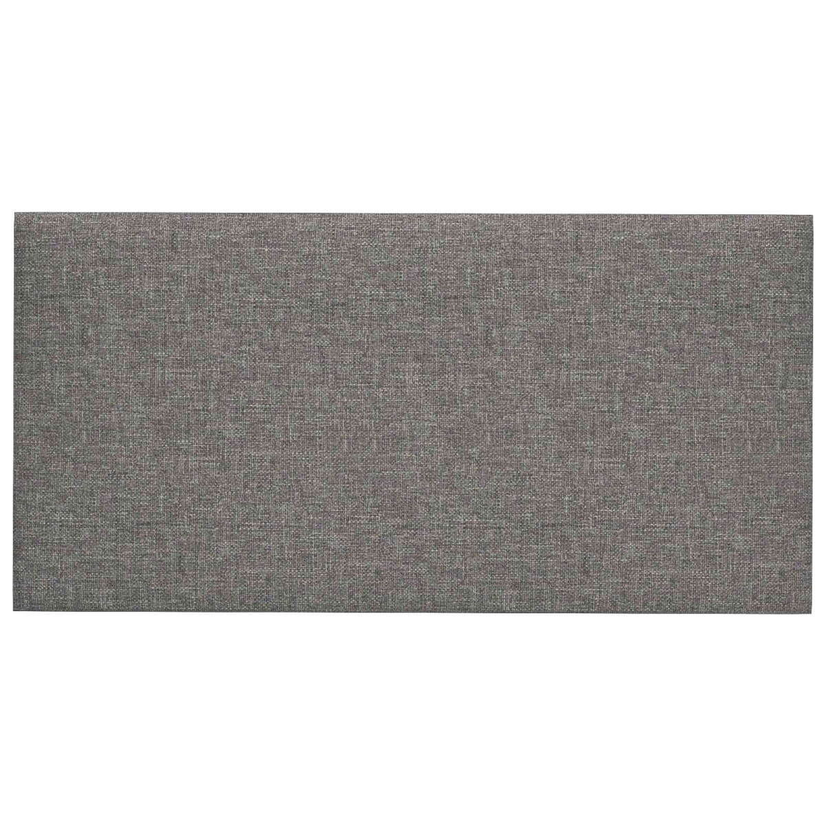 vidaXL Κεφαλάρι Τοίχου 12 τμχ. 30 x 15 cm Ανοιχτό γκρι ύφασμα