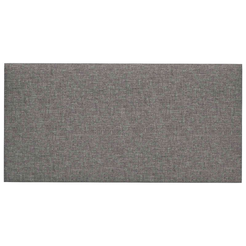 vidaXL Κεφαλάρι Τοίχου 12 τμχ. 30 x 15 cm Ανοιχτό γκρι ύφασμα