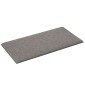 vidaXL Κεφαλάρι Τοίχου 12 τμχ. 30 x 15 cm Ανοιχτό γκρι ύφασμα