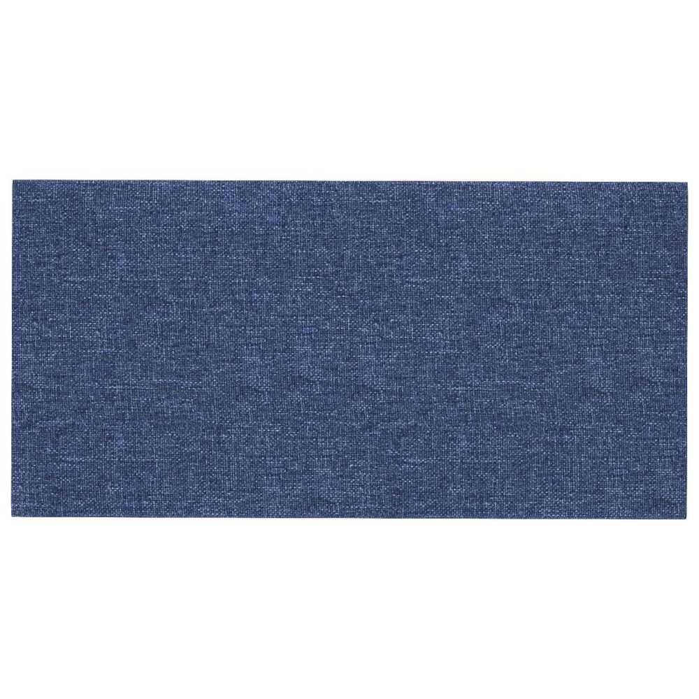 vidaXL Κεφαλάρι Τοίχου 12 τμχ. 30 x 15 cm Μπλε ύφασμα