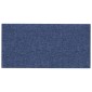 vidaXL Κεφαλάρι Τοίχου 12 τμχ. 30 x 15 cm Μπλε ύφασμα