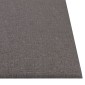 vidaXL Κεφαλάρι Τοίχου 12 τμχ. 30 x 30 cm Ανοιχτό γκρι ύφασμα