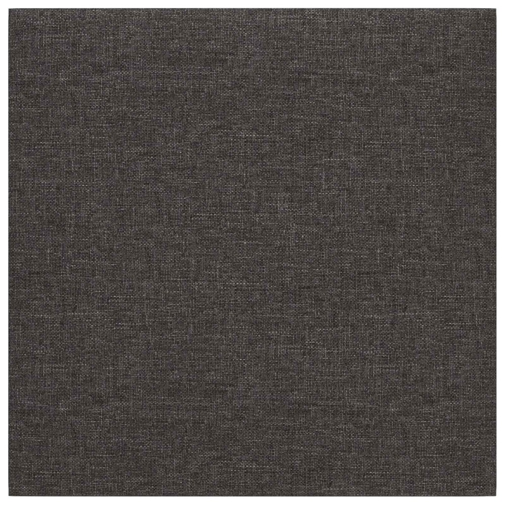 vidaXL Κεφαλάρι Τοίχου 12 τμχ. 30 x 30 cm Σκούρο Γκρι ύφασμα