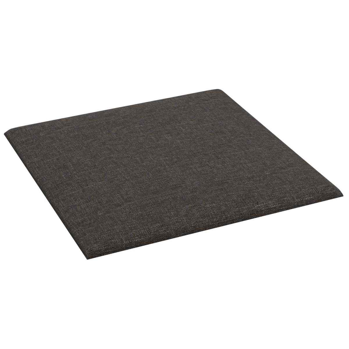 vidaXL Κεφαλάρι Τοίχου 12 τμχ. 30 x 30 cm Σκούρο Γκρι ύφασμα