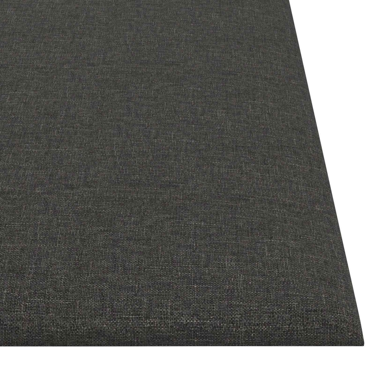 vidaXL Κεφαλάρι Τοίχου 12 τμχ. 30 x 30 cm Σκούρο Γκρι ύφασμα