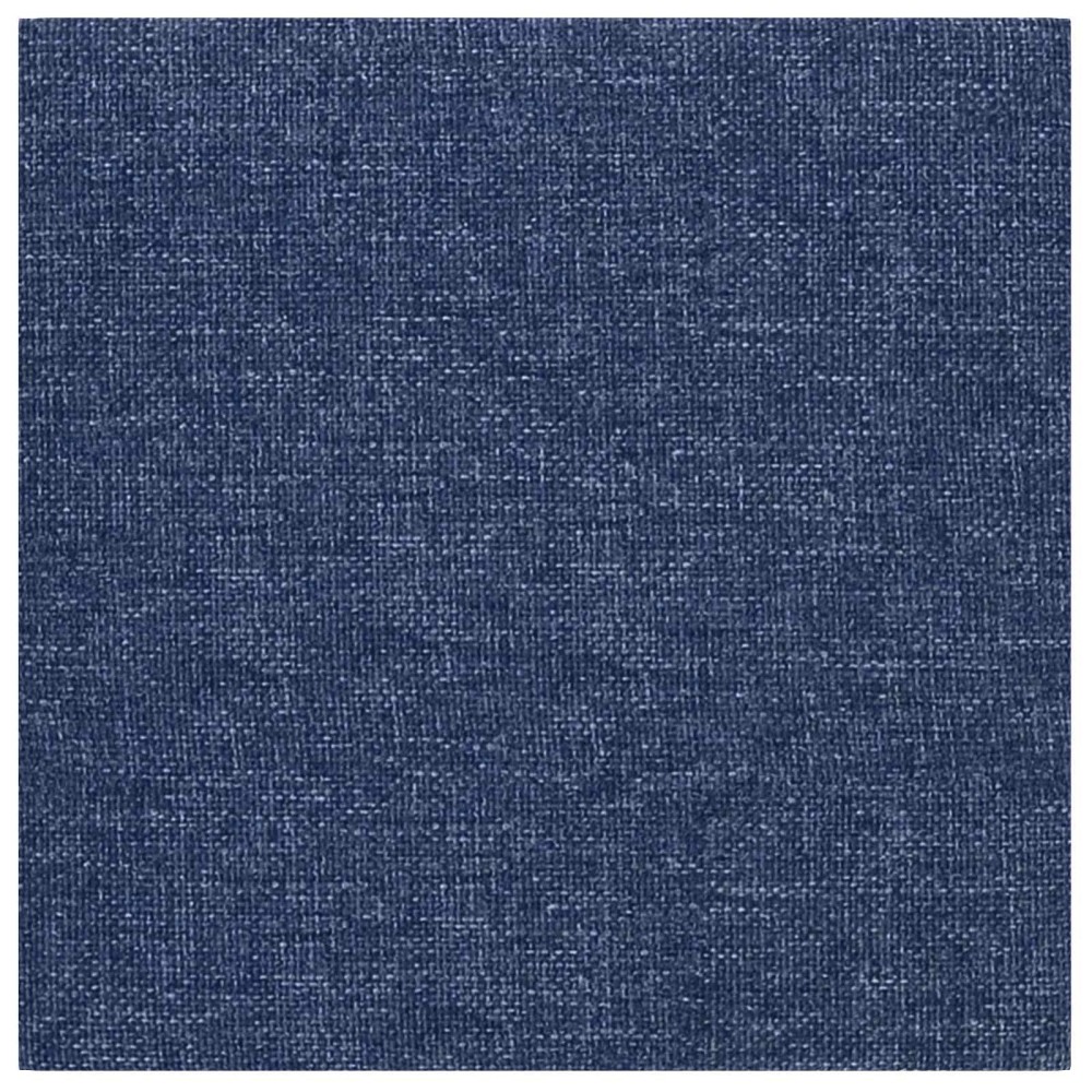 vidaXL Κεφαλάρι Τοίχου 12 τμχ. 30 x 30 cm Μπλε ύφασμα