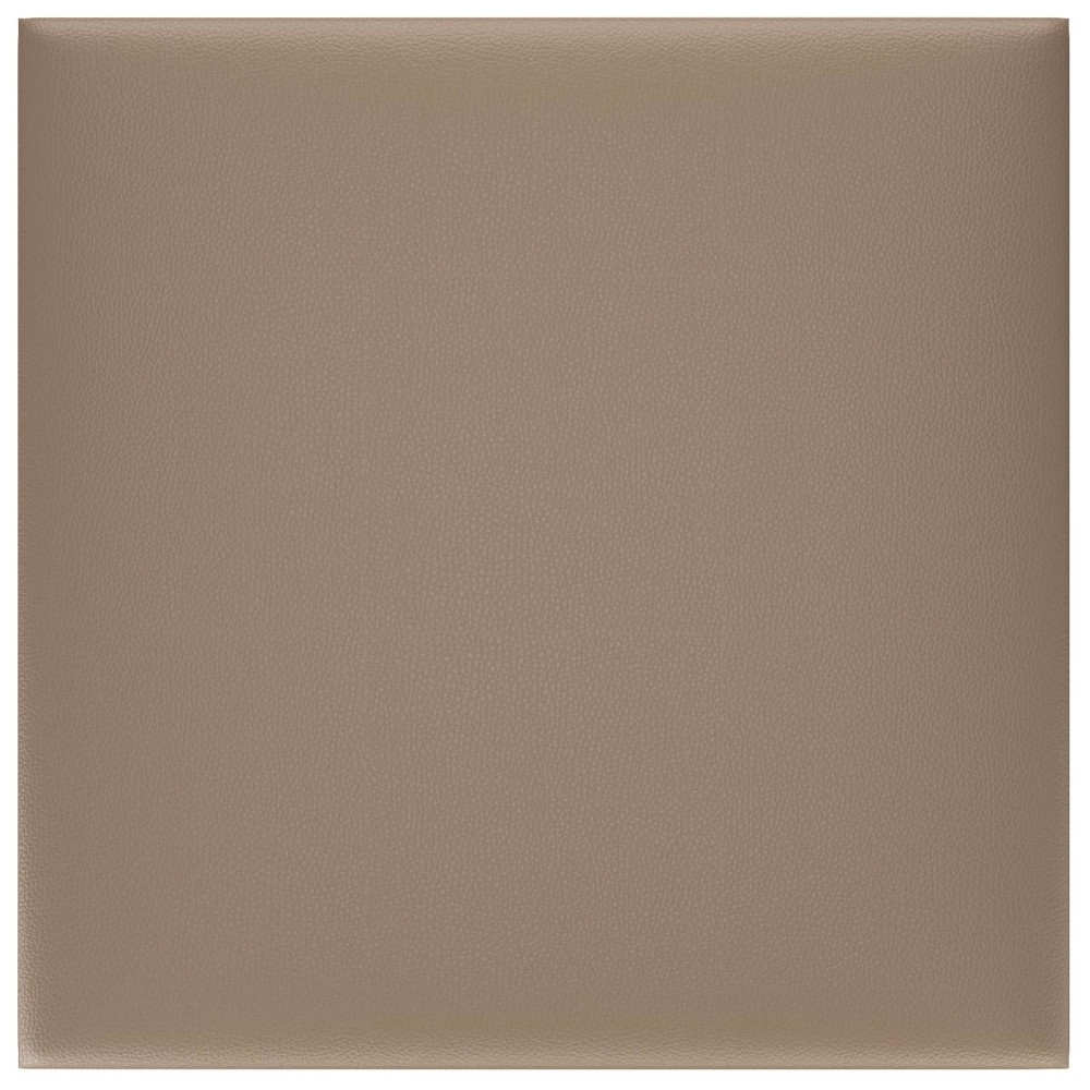 vidaXL Κεφαλάρι Τοίχου 12 τμχ. 30 x 30 cm Καπουτσίνο ύφασμα