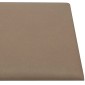 vidaXL Κεφαλάρι Τοίχου 12 τμχ. 30 x 30 cm Καπουτσίνο ύφασμα