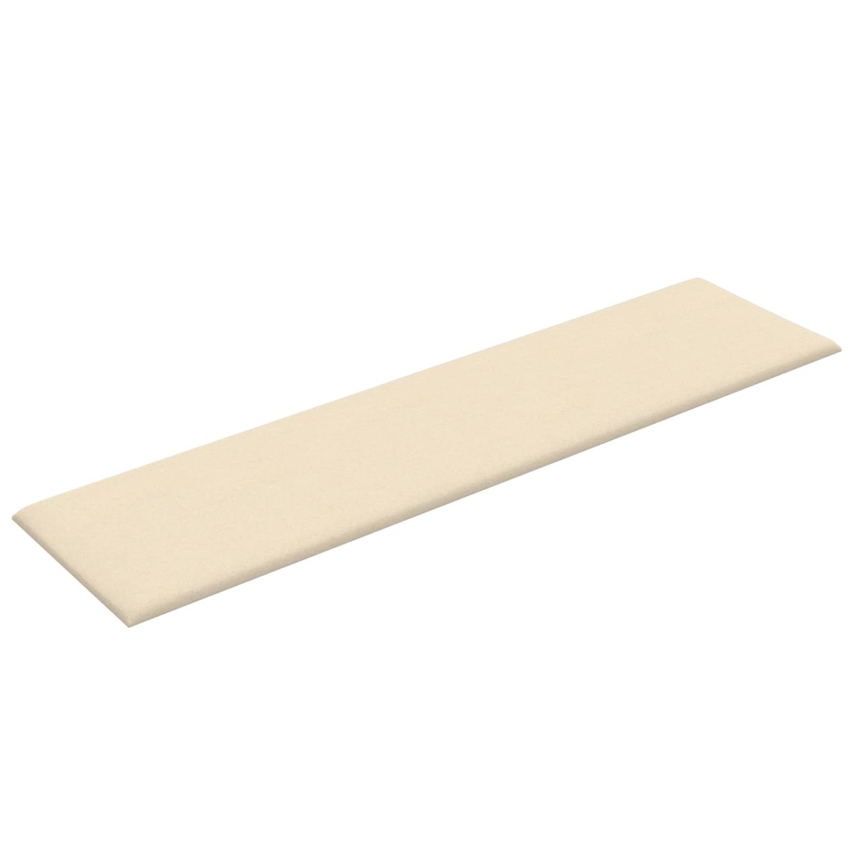 vidaXL Κεφαλάρι Τοίχου 12 τμχ. 60 x 15 cm Κρεμ ύφασμα