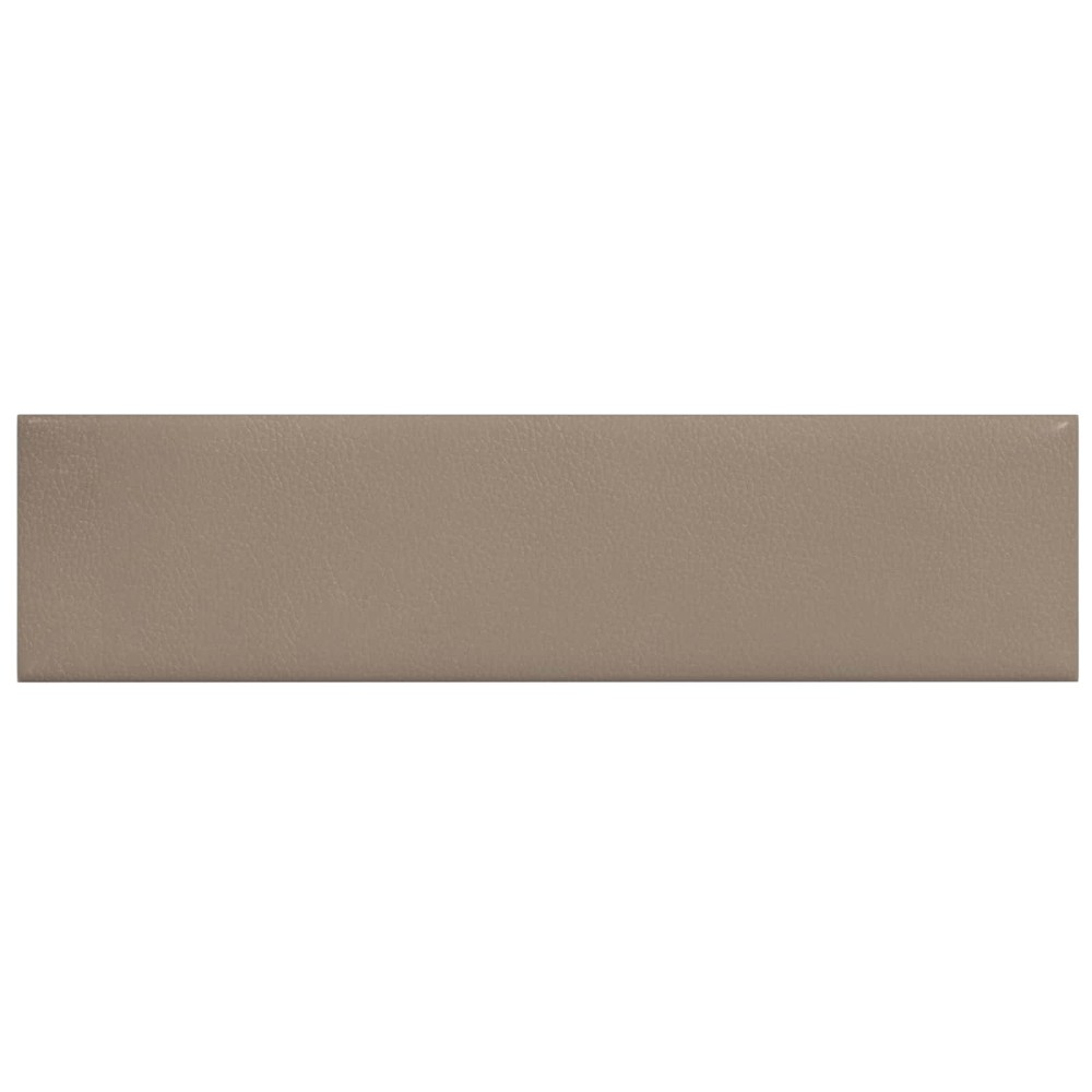 vidaXL Κεφαλάρι Τοίχου 12 τμχ. 60 x 15 cm Καπουτσίνο ύφασμα