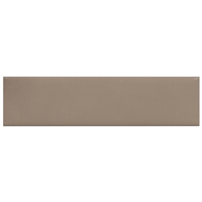 vidaXL Κεφαλάρι Τοίχου 12 τμχ. 60 x 15 cm Καπουτσίνο ύφασμα