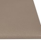 vidaXL Κεφαλάρι Τοίχου 12 τμχ. 60 x 15 cm Καπουτσίνο ύφασμα