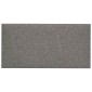 vidaXL Κεφαλάρι Τοίχου 12 τμχ. 60 x 30 cm Ανοιχτό γκρι ύφασμα