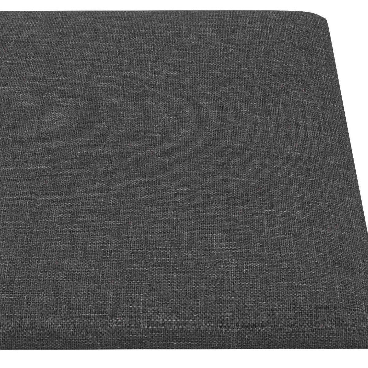 vidaXL Κεφαλάρι Τοίχου 12 τμχ. 60 x 30 cm Σκούρο Γκρι ύφασμα