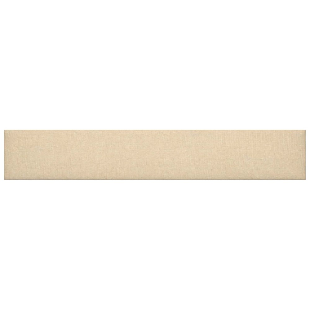 vidaXL Κεφαλάρι Τοίχου 12 τμχ. 90 x 15 cm Κρεμ ύφασμα